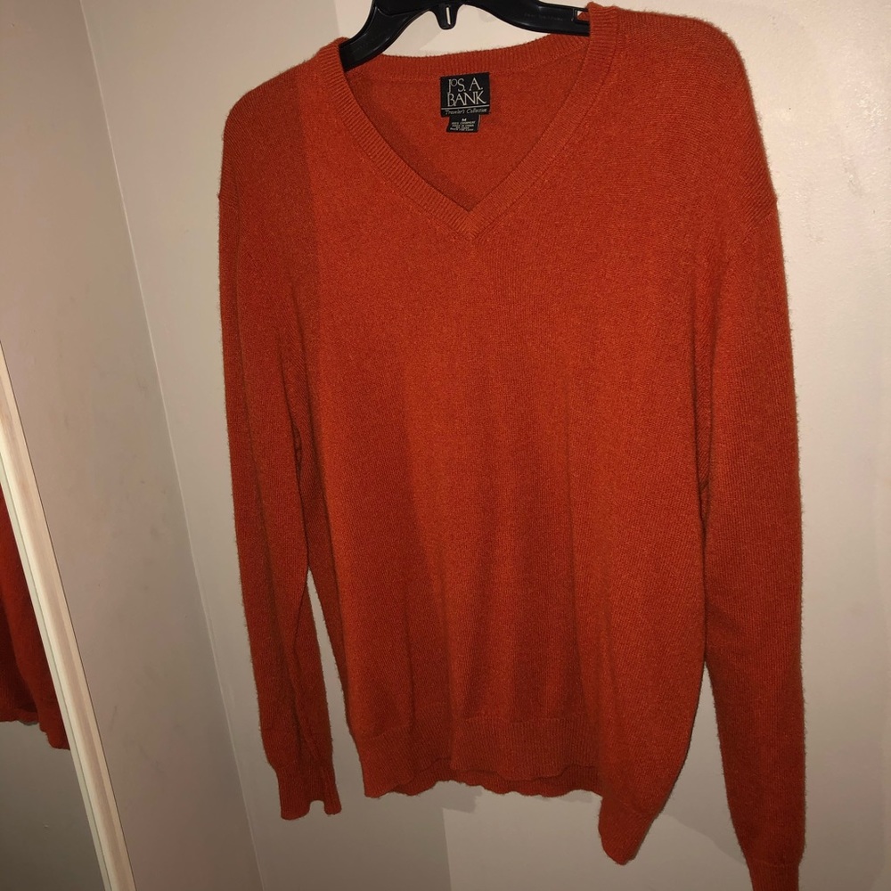 orange cashmere sweater